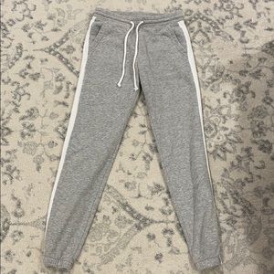 H&M Grey Joggers with White Stripe Size XS